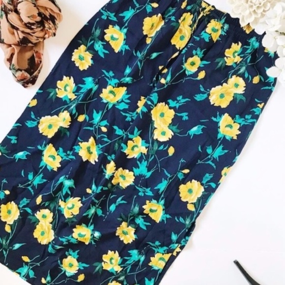 Vintage 90s Sag harbor long Floral skirt - Picture 5 of 5